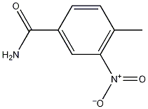 4-甲基-3-硝基苯甲酰胺结构式