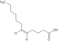 顺-5-十二碳烯酸结构式