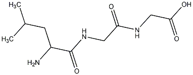 L-亮氨酰甘氨酰甘氨酸结构式