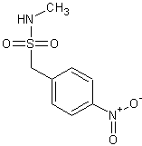 N-甲基-1-(4-硝基苯基)甲烷磺酰胺结构式