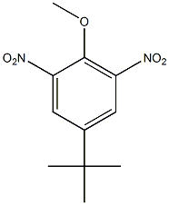 4-叔丁基-2,6-二硝基苯甲醚结构式