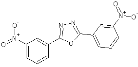 2,5-二(3-硝基苯基)-1,3,4-恶二唑结构式