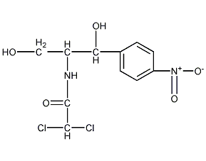 [S-(R*,R*)]-2,2-二氯-N-[2-羟基-1-(羟甲基)-2-(4-硝基苯基)乙基]乙酰胺结构式