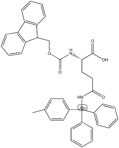 FMOC-Gln(Mtt)-OH结构式