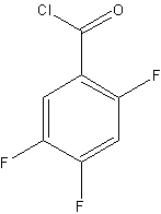 2,4,5-三氟苯甲酰氯结构式