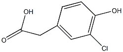 3-氯-4-羟基苯乙酸结构式