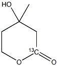 甲瓦龙酸内酯-1-13C结构式