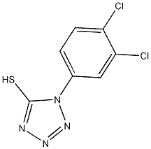 1-(3,4-二氯苯酯)-5-巯基-1H-四唑结构式