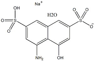4-氨基-5-羟基萘-2,7-二磺酸单钠盐结构式