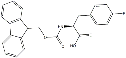 FMOC-4-氟-L-苯丙氨酸结构式