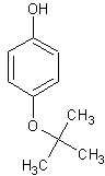 4-叔丁氧基苯酚结构式