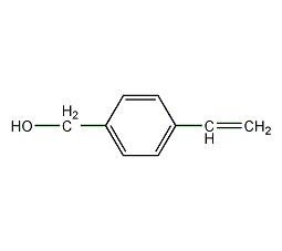 (4-乙烯基苯基)甲醇结构式