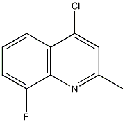 4-氯-8-氟-2-甲基喹啉结构式