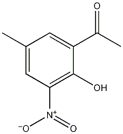 2'-羟基-5'-甲基-3'-硝基苯乙酮结构式