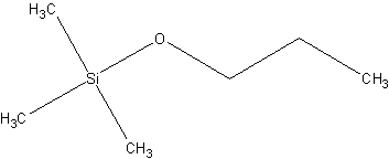 三甲基(丙氧基)硅烷结构式