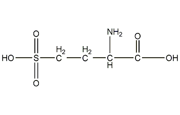 DL-同磺丙氨酸结构式