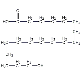18-羟基十八烷酸结构式