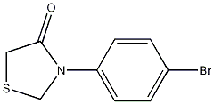 3-(4-溴苯基)-4-2-噻唑烷酮结构式