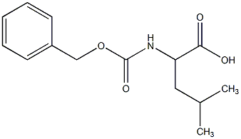 N-苄氧羰基-D-亮胺酸结构式