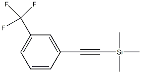 1-[(三甲基甲硅烷基)乙炔基]-3-(三氟甲基)苯结构式