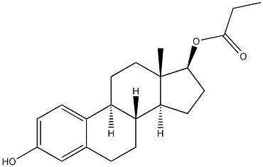 β-雌二醇-17-丙酸盐结构式