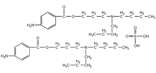 硫酸丁丙卡因结构式