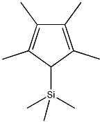 三甲基(2,3,4,5-四甲基-2,4-环戊二烯-1-基)硅烷结构式