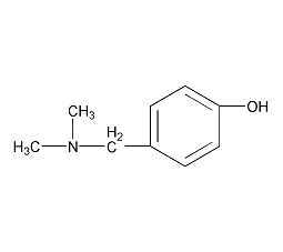 α-二甲氨基对甲酚结构式