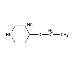 4-乙氧基哌啶盐酸盐结构式