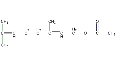 乙酸香叶酯结构式