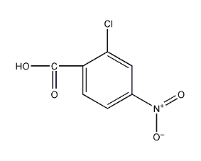 2-氯-4-硝基苯甲酸结构式