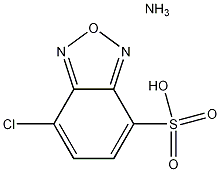 铵-4-氯-7-磺酸苯并呋咱结构式