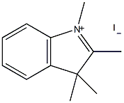 1,2,3,3-四甲基-3H-吲哚鎓碘化物结构式