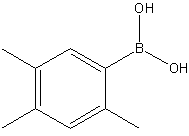 2,4,5-三甲基苯基硼酸结构式