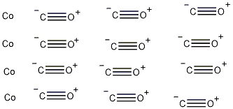 十二羰基四钴结构式