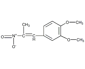 1,2-二甲氧基-4-(2-硝基丙烯基)苯结构式