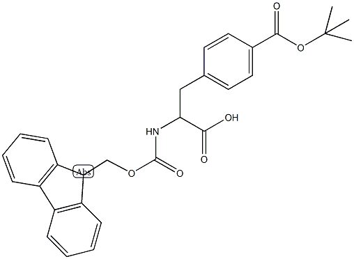 FMOC-p-羧基-Phe(OtBu)-OH结构式