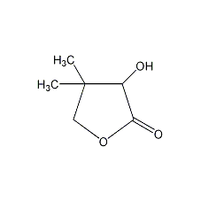 2-羟基-3,3-二甲基-4-丁内酯结构式