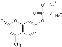 4-甲基伞形酮磷酸二钠盐三水结构式