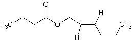 反-2-己烯酸丁酯结构式