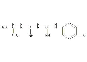 氯苯胍结构式