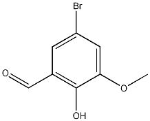 5-溴-2-羟基-3-甲氧基苯甲醛结构式
