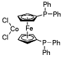 [1,1'-双(二苯磷)二茂铁]二氯化钴(II)结构式