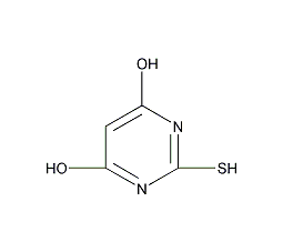 4,6-二羟基-2-巯基嘧啶结构式