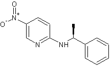 (S)-(-)-2-(α-甲基苄胺)-5-硝基吡啶结构式