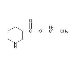 (R)-3-哌啶甲酸乙酯结构式
