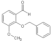 2-苄氧基-3-甲氧基苯甲醛结构式