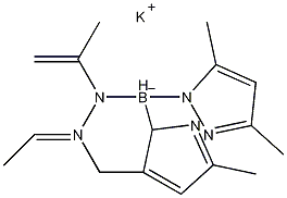 三(3,5-二甲基-1-吡唑基)硼氢化钾结构式
