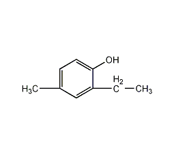 4-甲基-2-乙基苯酚结构式