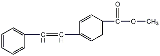 4-((E)-苯乙烯基)苯甲酸甲酯结构式